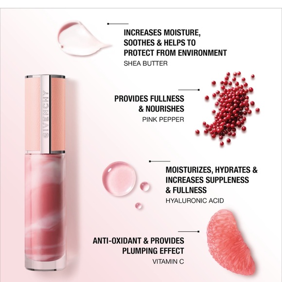 Givenchy Rose Perfecto Liquid Lip Balm - 001 Pink Irresistible - Picture 3 of 4